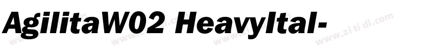 AgilitaW02 HeavyItal字体转换